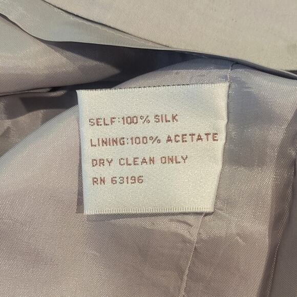 SUZI CHIN for MAGGY BOUTIQUE ~Grey Strapless Dress~Beautiful Draped Detail~Sz 12 - Picture 6 of 6